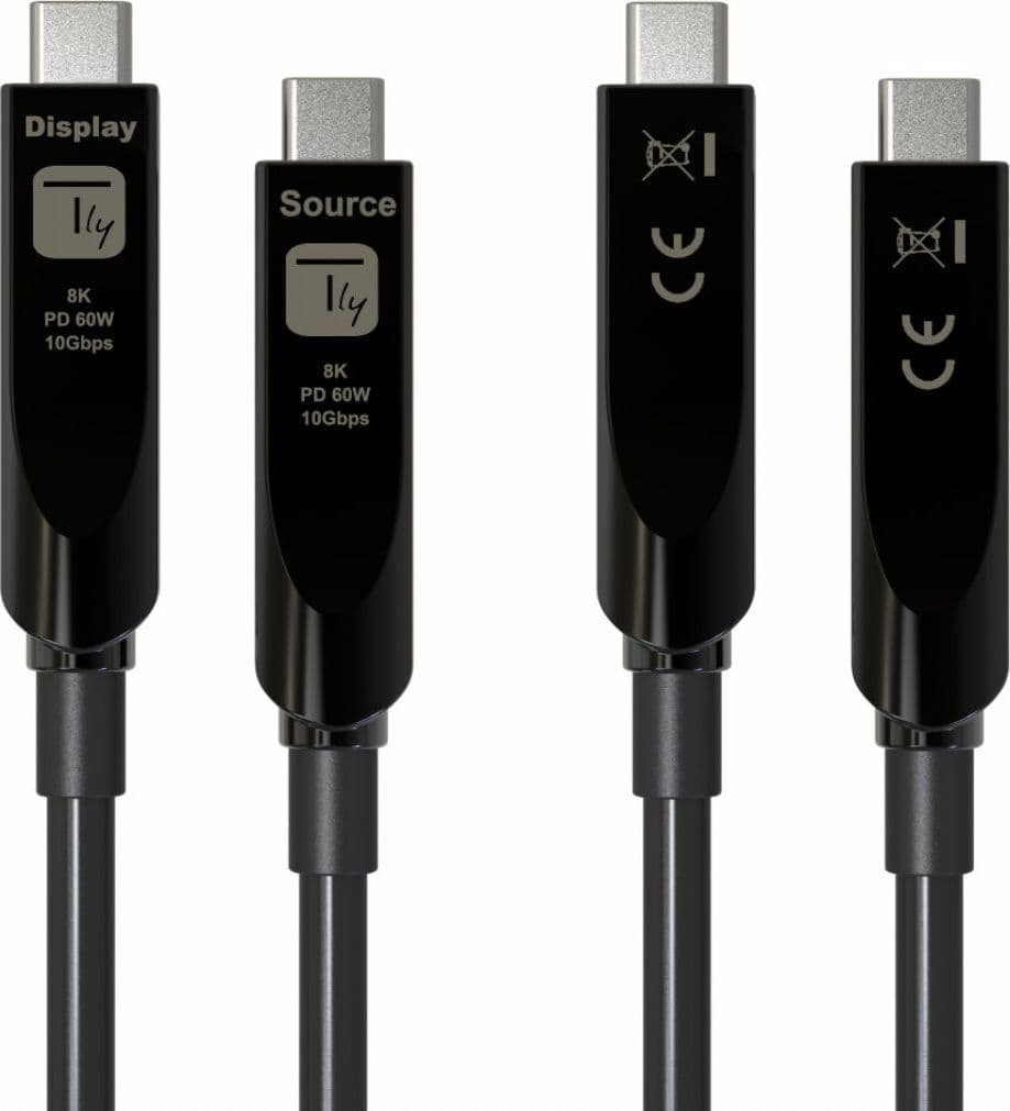 Cavo Ottico Attivo (AOC) Dati e Video USB 3.2 Gen 2 10Gbps USB-C&trade M/M Fibra Ottica 8K 15 m - 5
