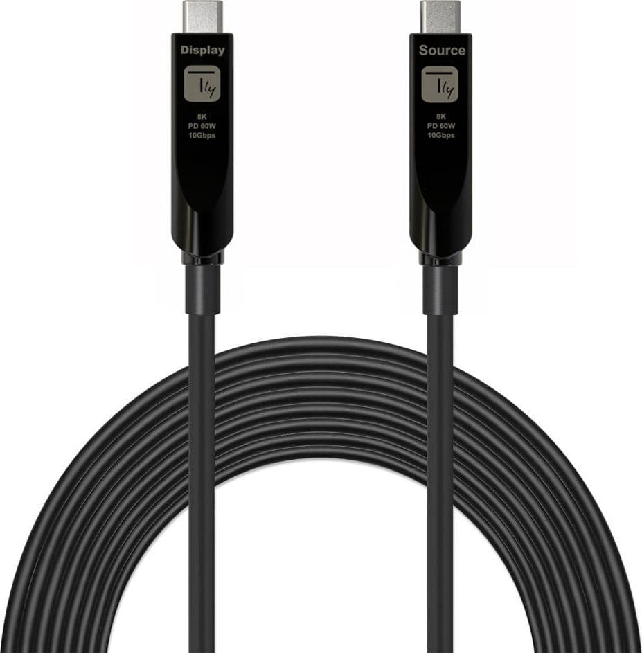 Cavo Ottico Attivo (AOC) Dati e Video USB 3.2 Gen 2 10Gbps USB-C&trade M/M Fibra Ottica 8K 15 m - 6