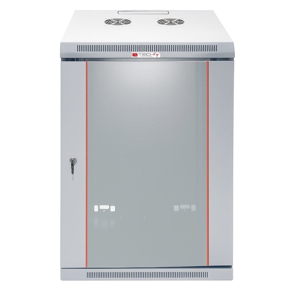 Armadio Rack 19'' a muro 20 unit&agrave sezione unica prof. 600 mm Grigio - 2