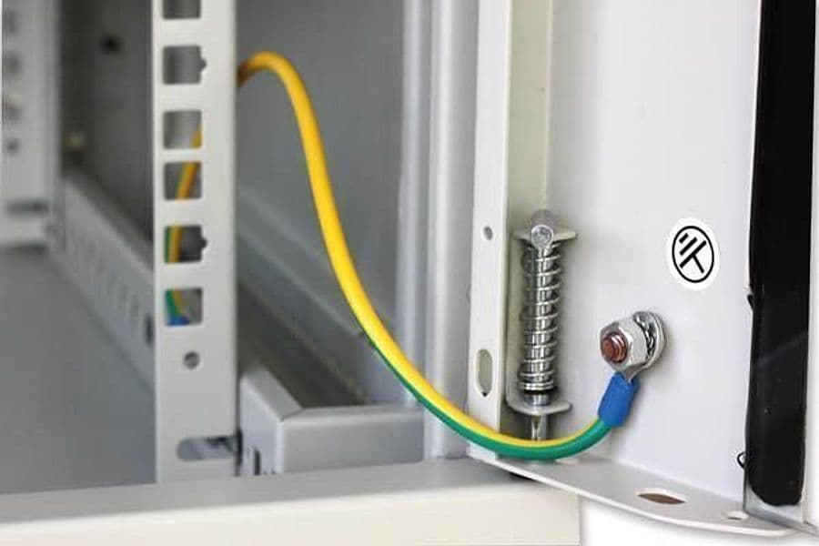 Armadio Rack 19'' a muro 20 unit&agrave sezione unica prof. 600 mm Grigio - 6