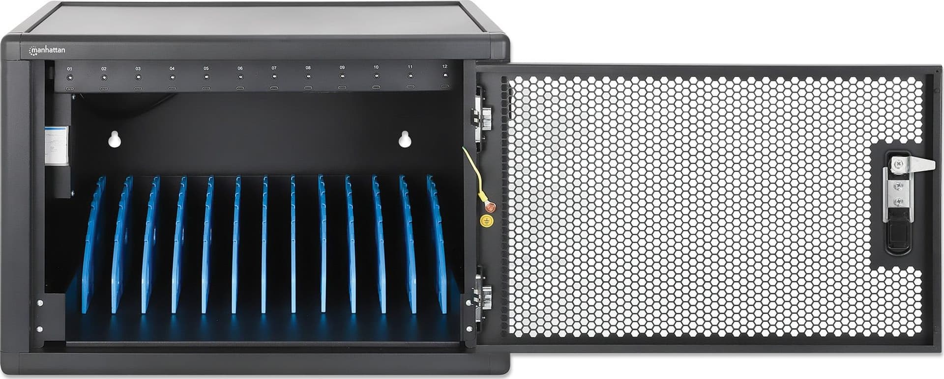 Armadietto Stazione di Ricarica da Scrivania/Parete 12 porte USB-C&trade - 780 W - 2