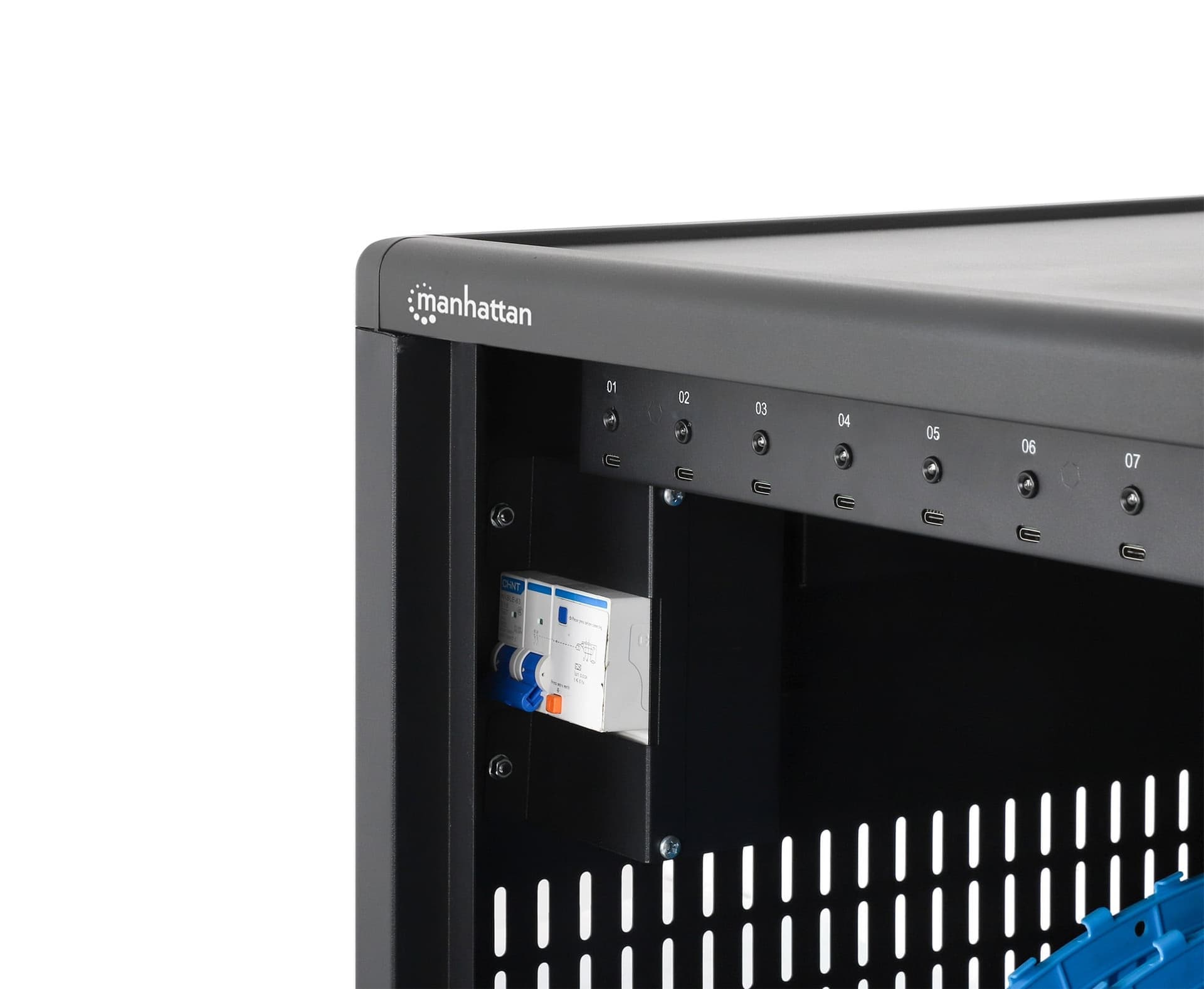 Armadietto Stazione di Ricarica da Scrivania/Parete 12 porte USB-C&trade - 780 W - 4