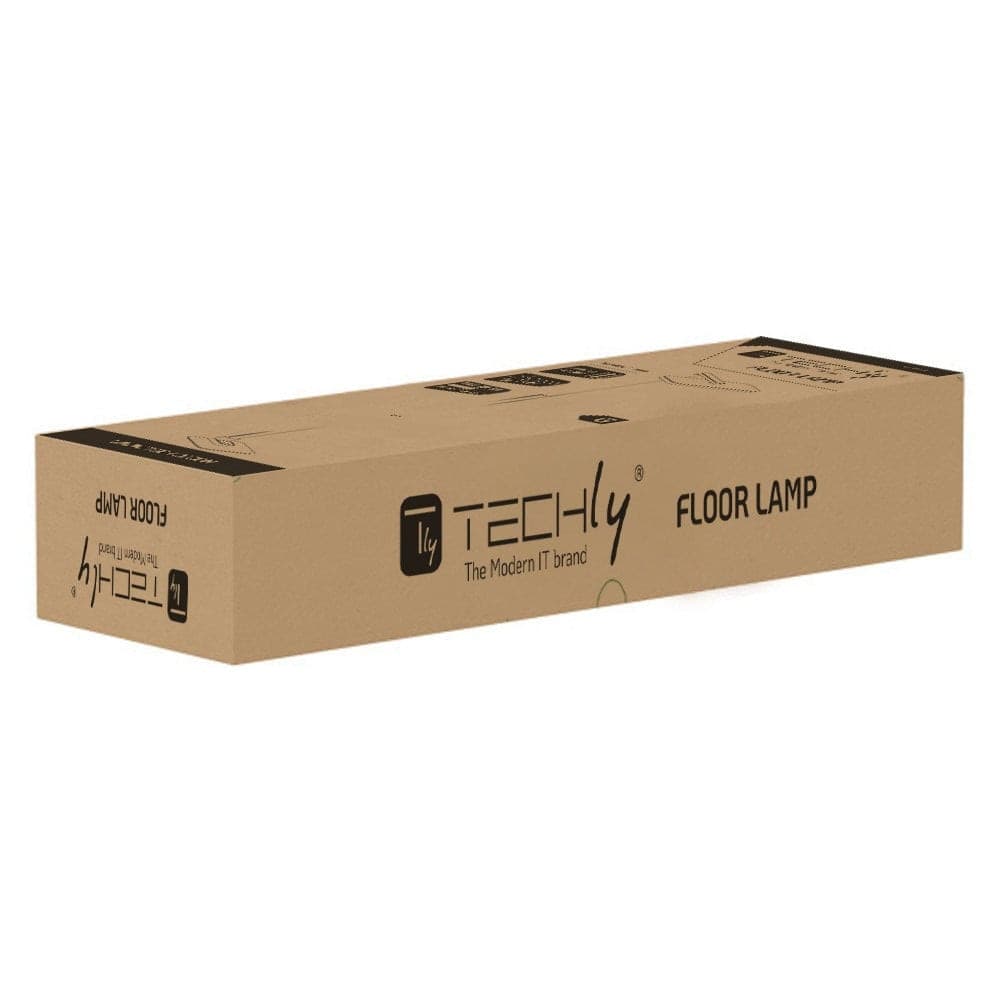Lampada LED da Pavimento con Altezza Regolabile, Bianca - 2