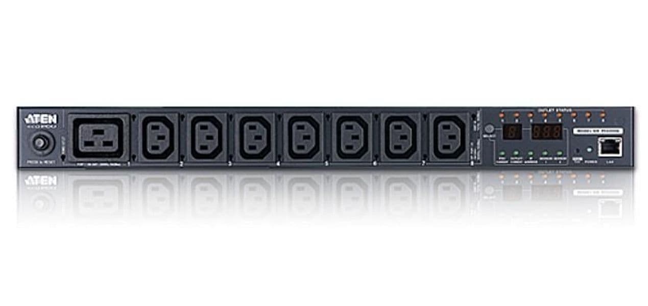 Multipresa Rack PDU 7xC13+C19 Misurazione PDU, Controllo Presa PE6208GB - 2