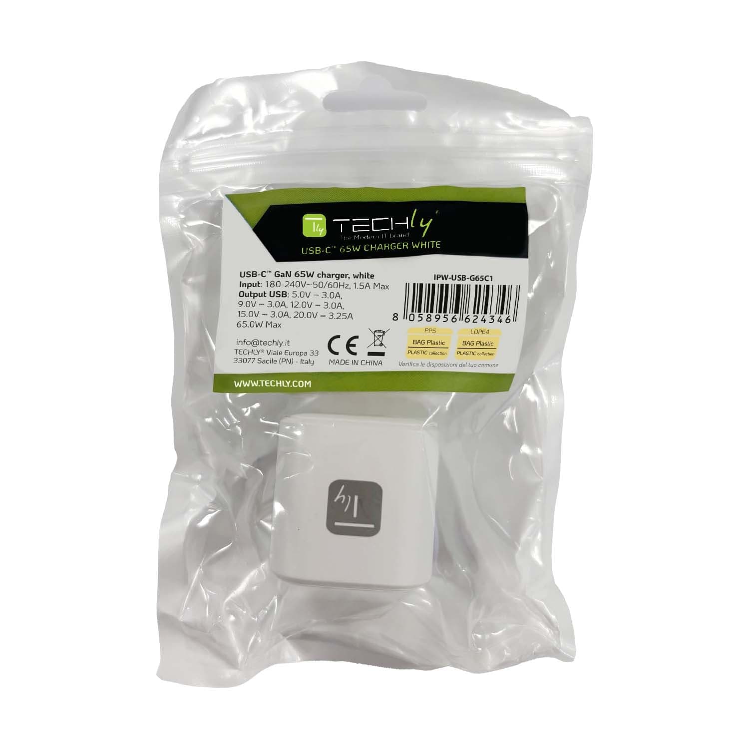 Caricatore Alimentatore GaN USB-C&trade da Muro 65W - 2