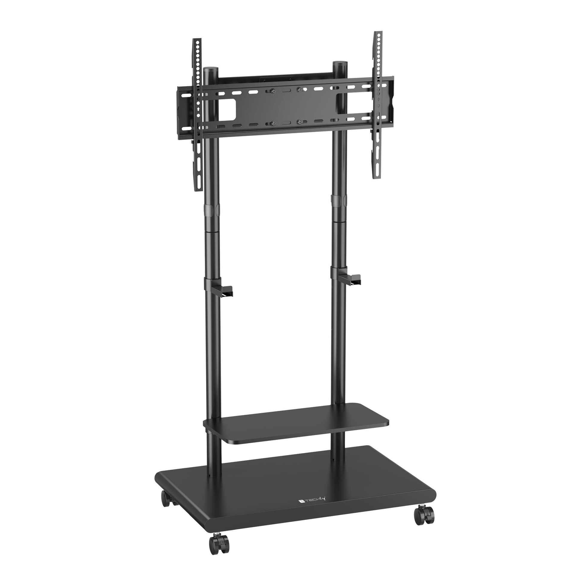 Supporto Mobile da Pavimento con Altezza Regolabile e Mensole, per TV da 37-75'' - 8
