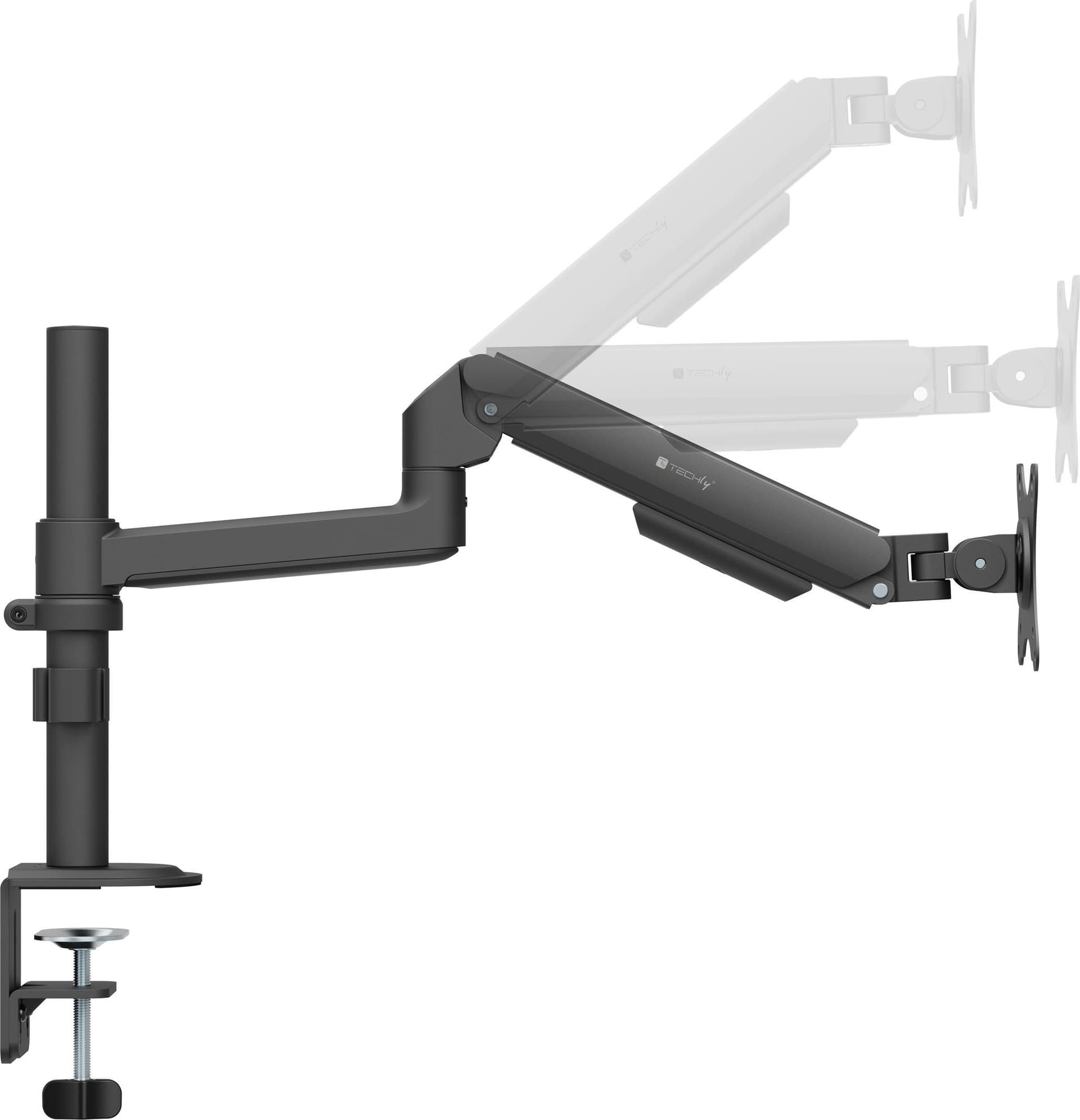 Supporto da Scrivania per Monitor 17-32'' con Molla a Gas Estensione 501 mm - 8
