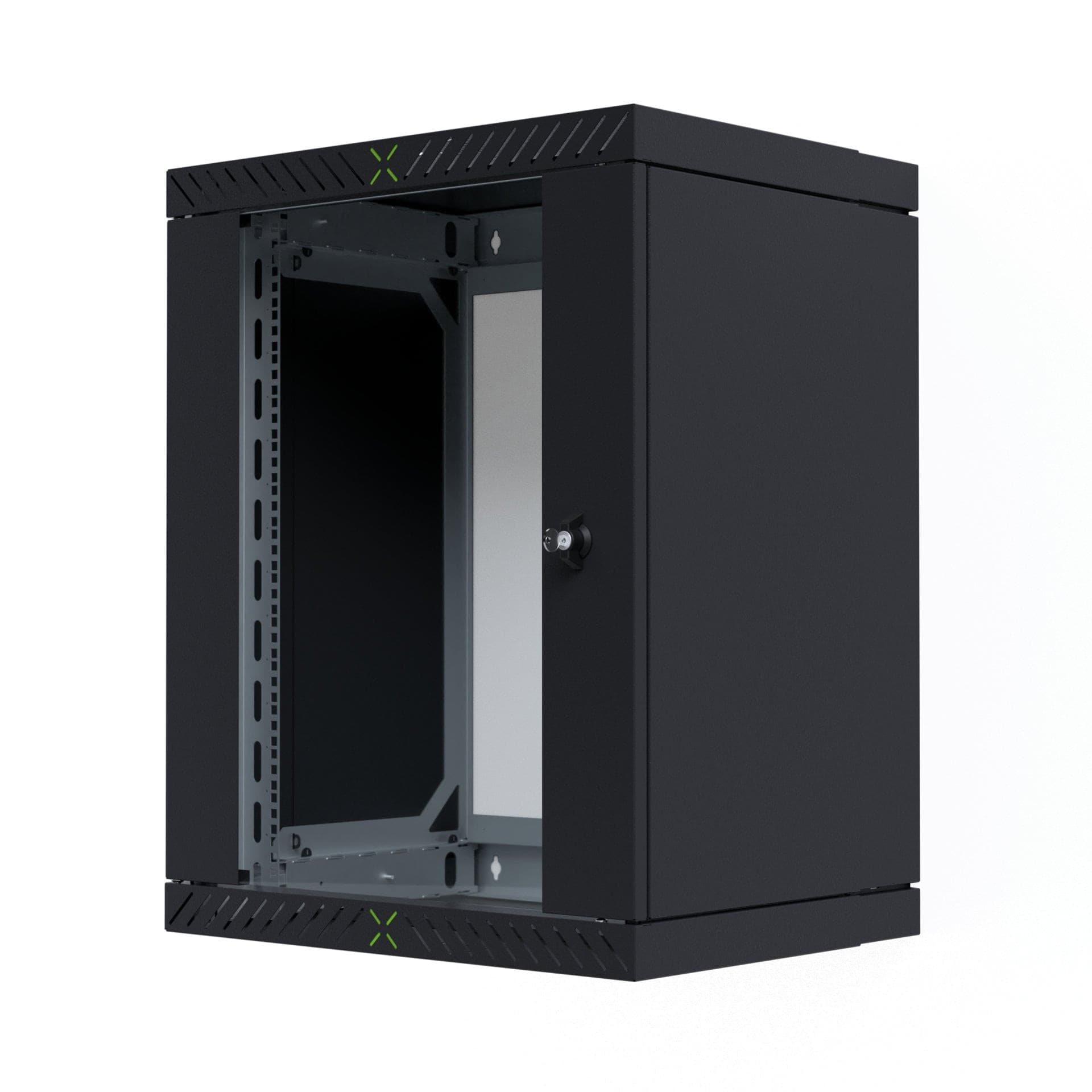 Armadio Rack 19'' a Muro 15U da Assemblare Profondit&agrave 400-600 mm Nero