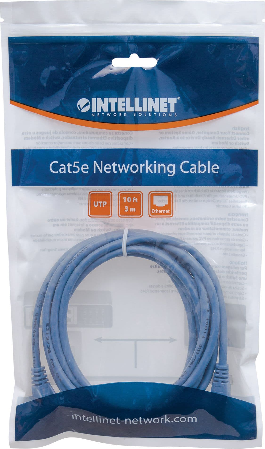 Cavo di rete Patch in Rame Cat. 5e Blu UTP 0,5 m - 2