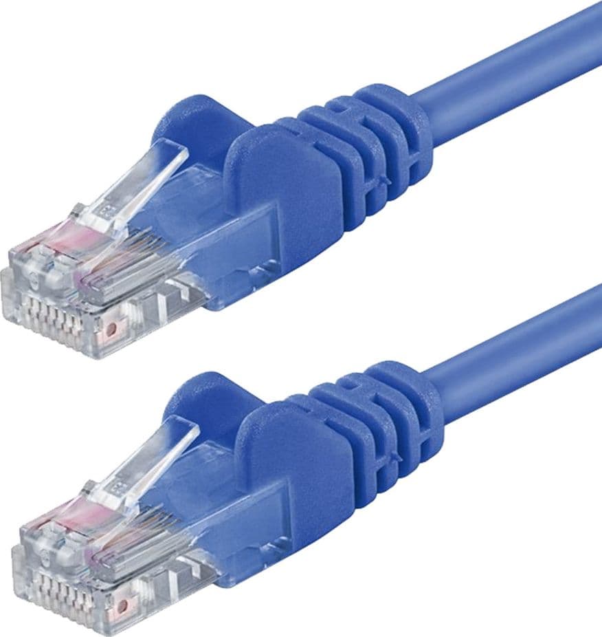 Cavo di rete Patch in Rame Cat. 5e Blu UTP 0,5 m - 6