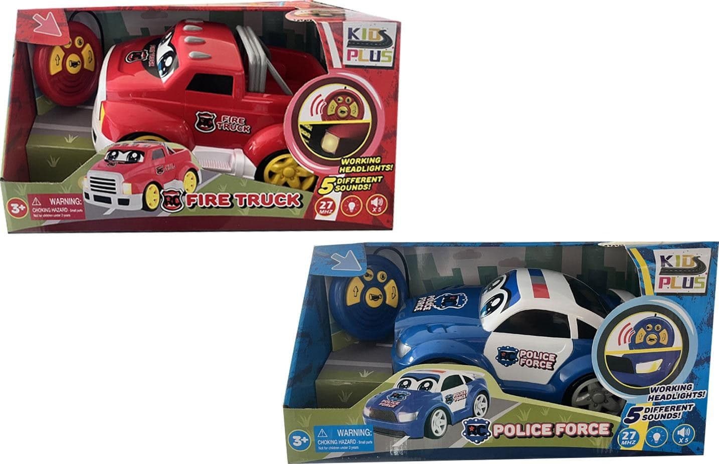 Veicolo Junior Police/Pompieri R/C 1:12