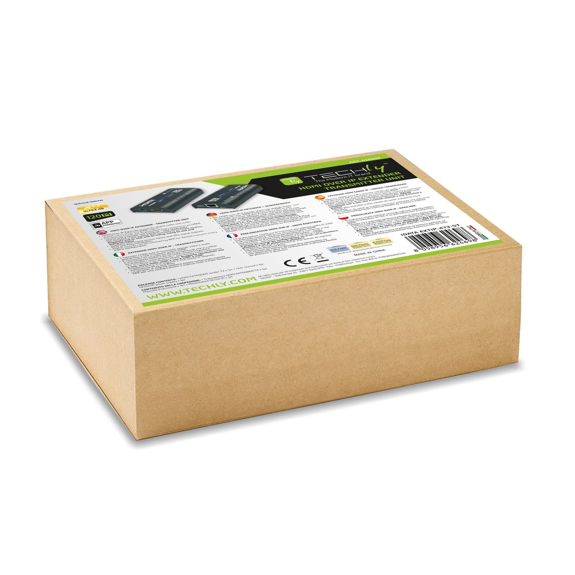 Trasmettitore HDMI Over IP 4K@60Hz su Cavo Cat.6/6A/7 Fino a 120m - 5