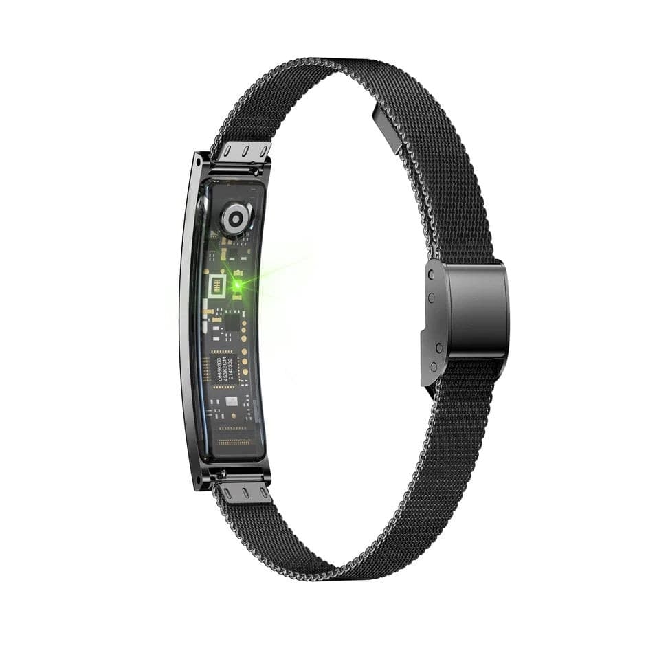 Bracciale Smart Fitness Bluetooth 5.3, Nero - 3