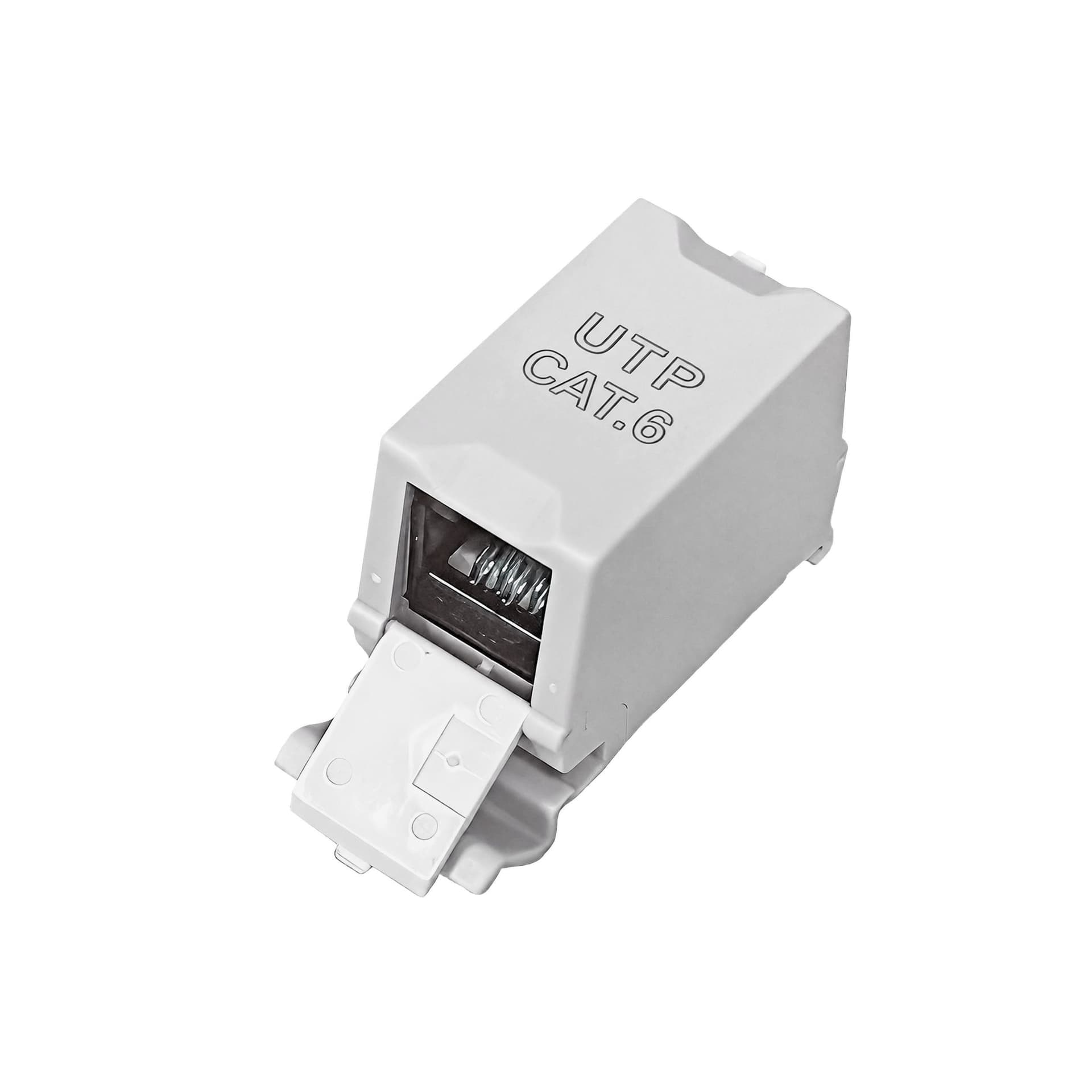 Adattatore per Guida DIN Cat.6 RJ45 F/F UTP - 9