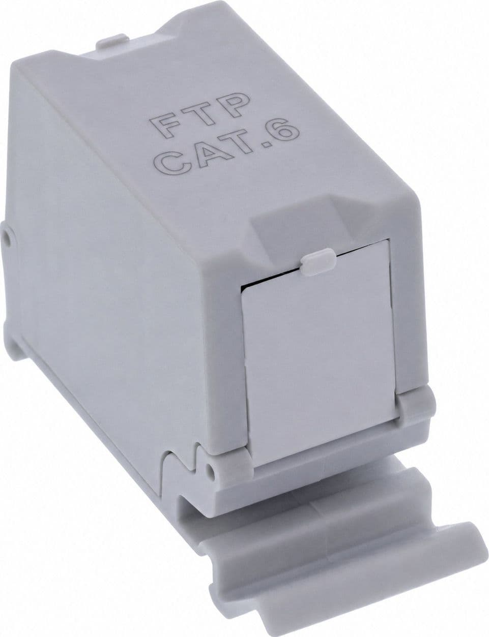 Adattatore per Guida DIN Cat.6 RJ45 F/F STP - 8