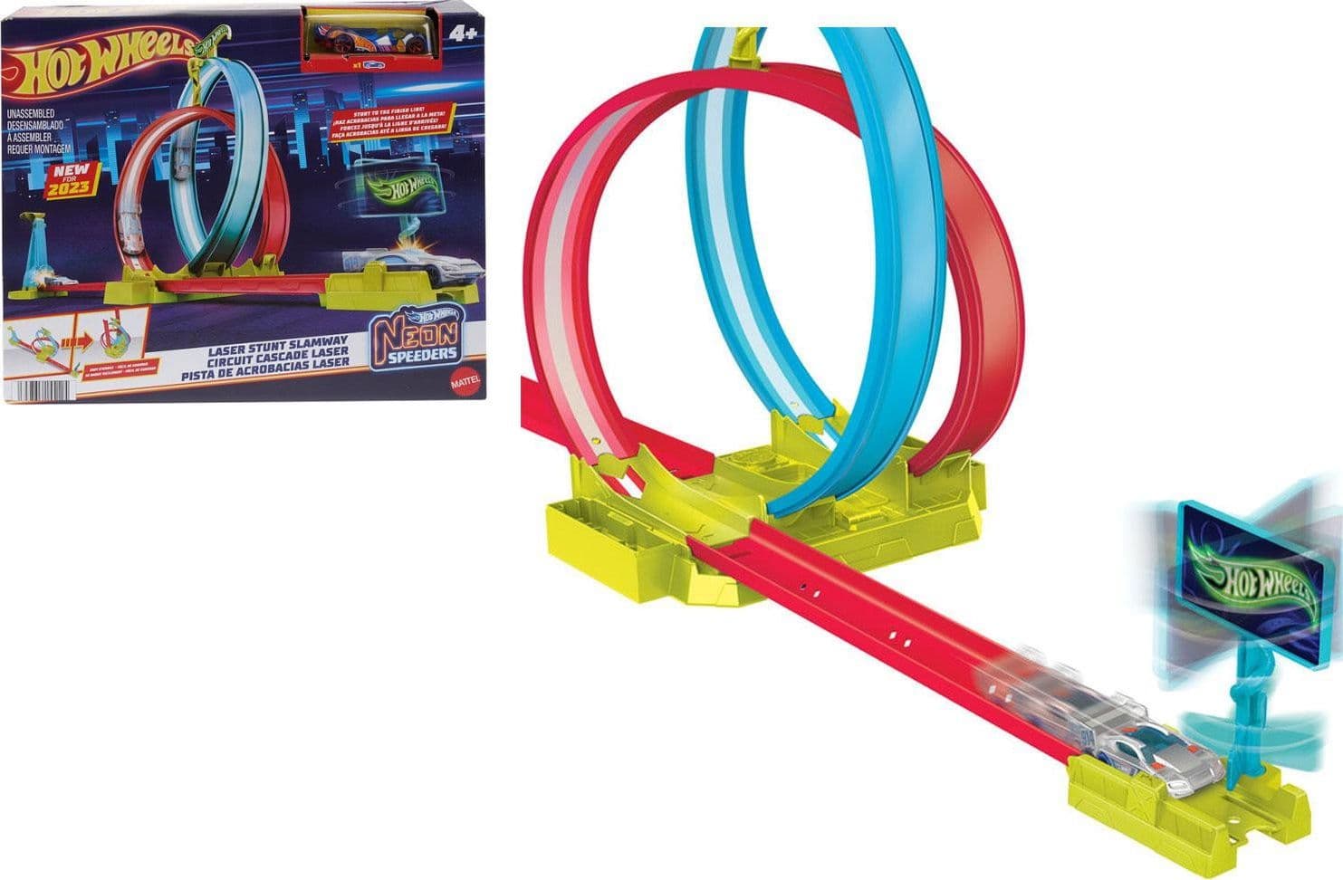 Doppio Lanciatore Neon Hot Wheels
