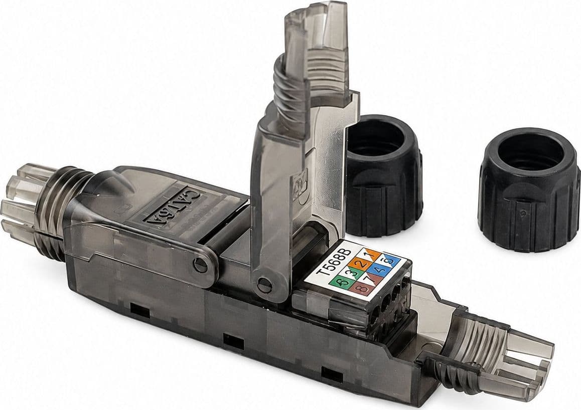 Accoppiatore Inline Toolless UTP Cat.6A - 4
