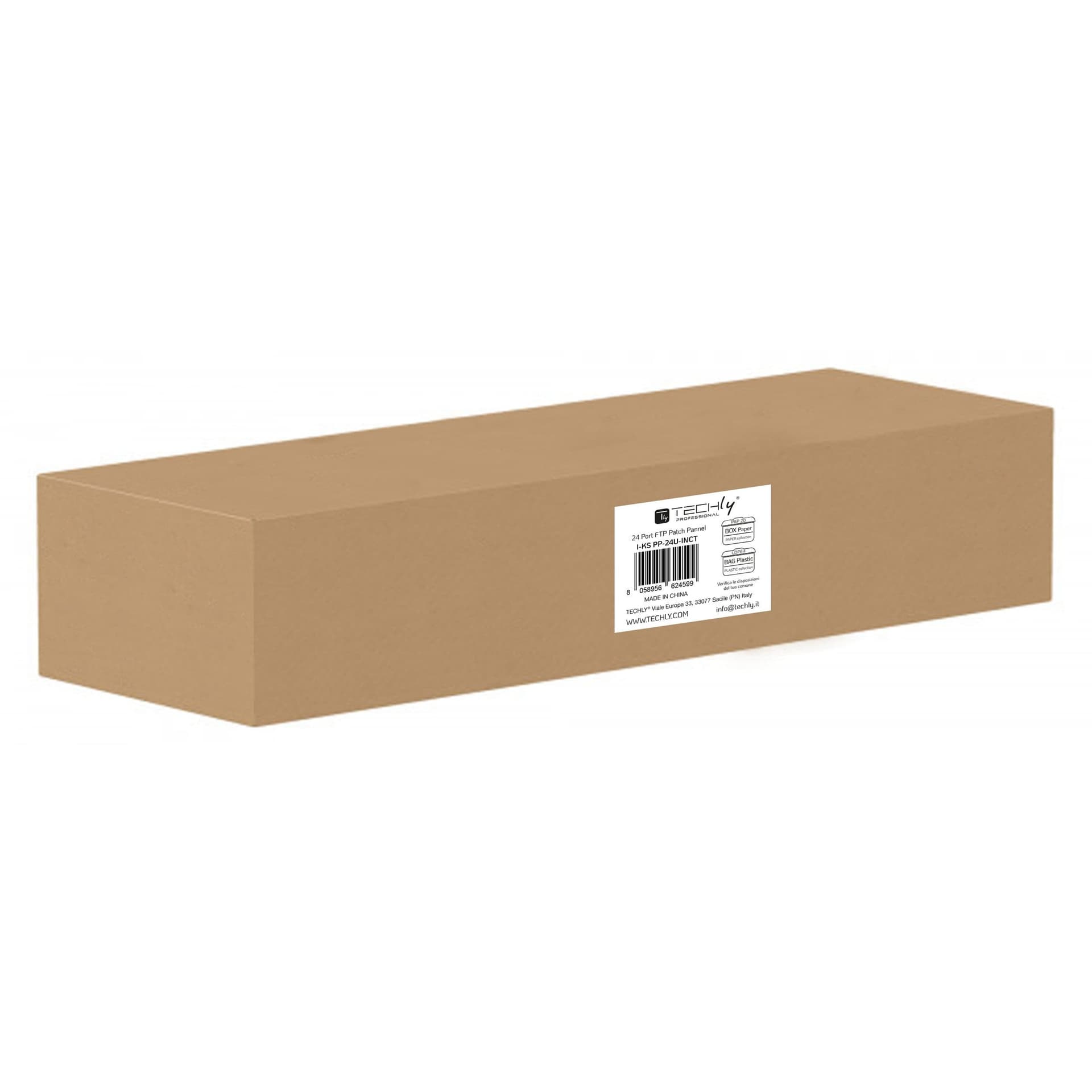 Pannello Patch di Distribuzione FTP 1U 24 Posti RJ45 Uscita Inclinata - 2