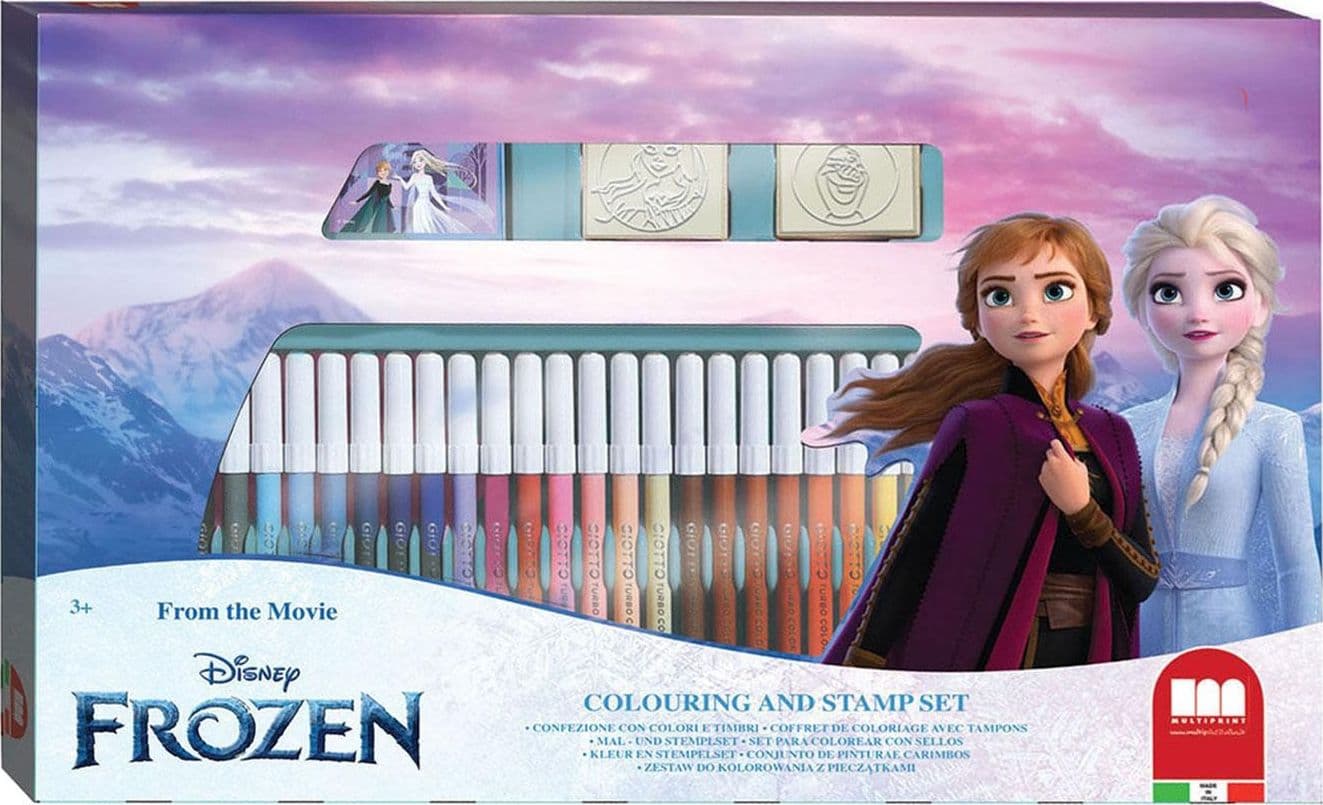 Box Pennarelli e Timbri Frozen 33pz - 2