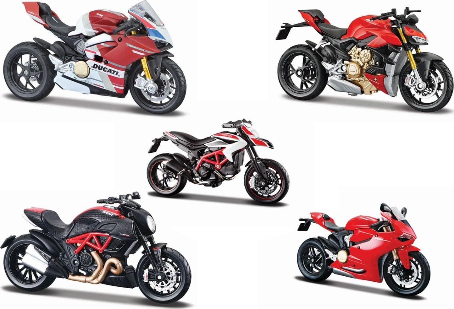Moto Ducati 1:18 ass