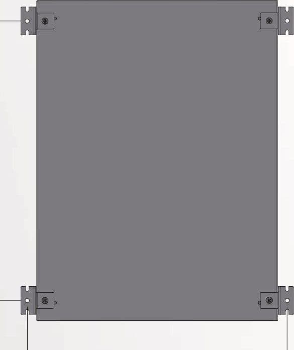 Staffe di Fissaggio a Muro per Rack IP66 a Palo - 4