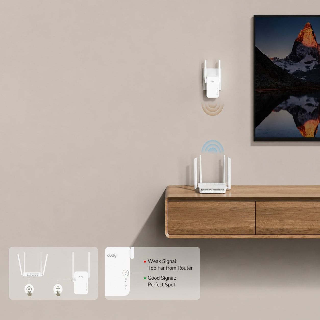 Extender WiFi 4 Booster Wireless N300, RE300 - 5