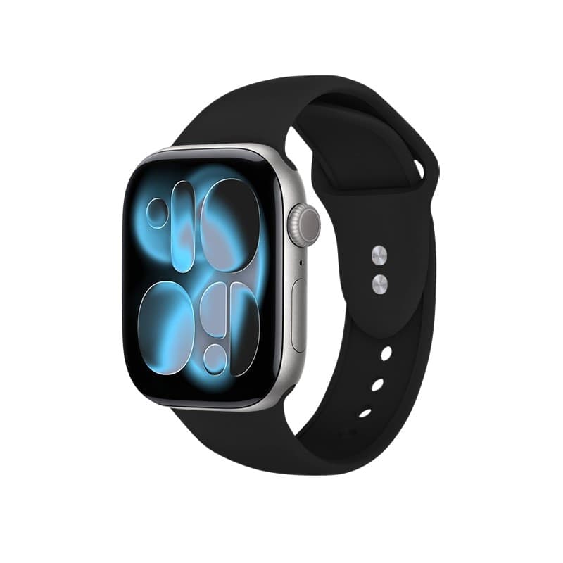Crong Liquid - Cinturino per Apple Watch 44/45/46/49 mm (Nero) - 7