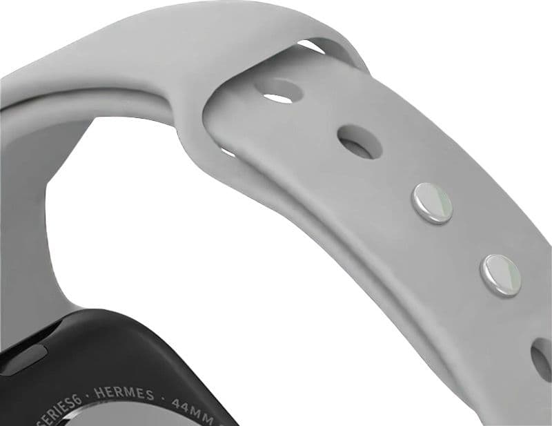 Crong Liquid - Cinturino per Apple Watch 44/45/46/49 mm (Grigio) - 5