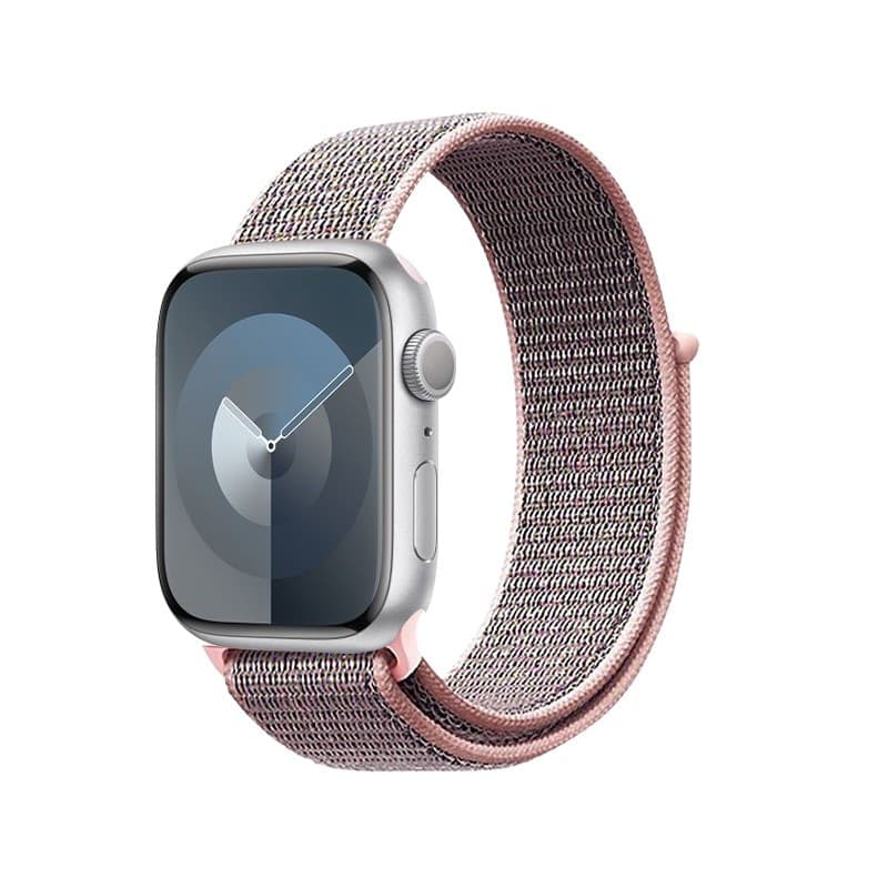 Crong Nylon - Cinturino Sportivo per Apple Watch 38/40/41/42 mm (Rosa Chiaro) - 3