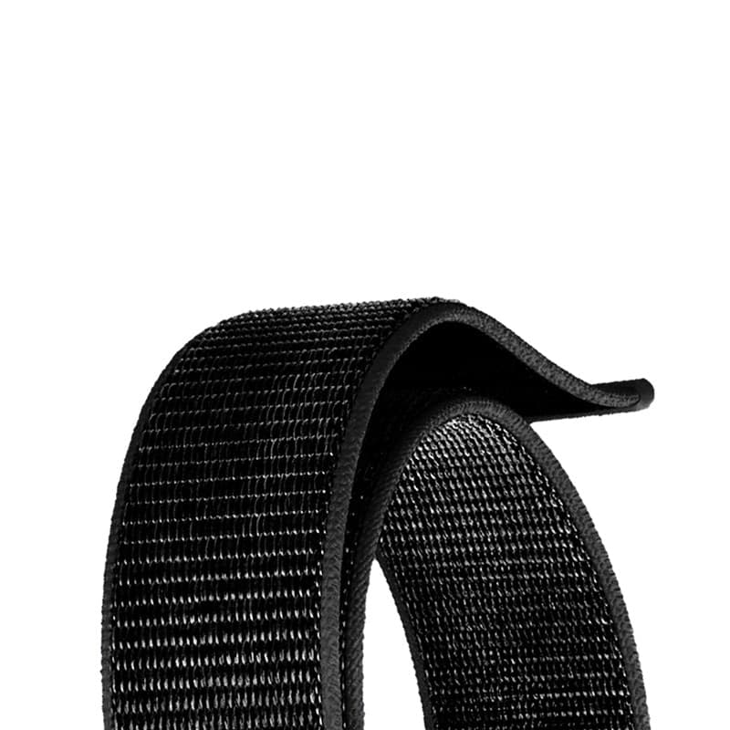 Crong Nylon Reflex - Cinturino Sportivo per Apple Watch 44/45/46/49 mm (Nero) - 3