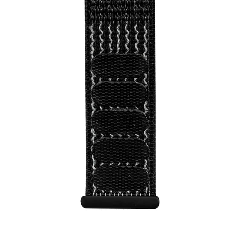 Crong Nylon Reflex - Cinturino Sportivo per Apple Watch 44/45/46/49 mm (Nero) - 4