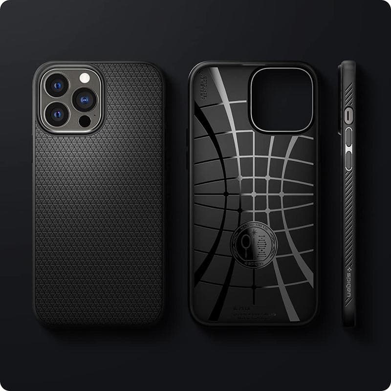 Spigen Liquid Air - Case for iPhone 13 Pro (Black) - 9