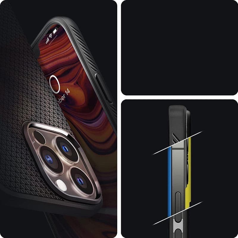 Spigen Liquid Air - Case for iPhone 13 Pro (Black) - 10