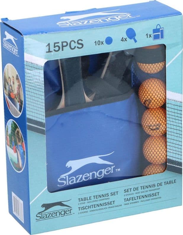 Slazenger - Branded ping pong / table tennis set 15 items - 4