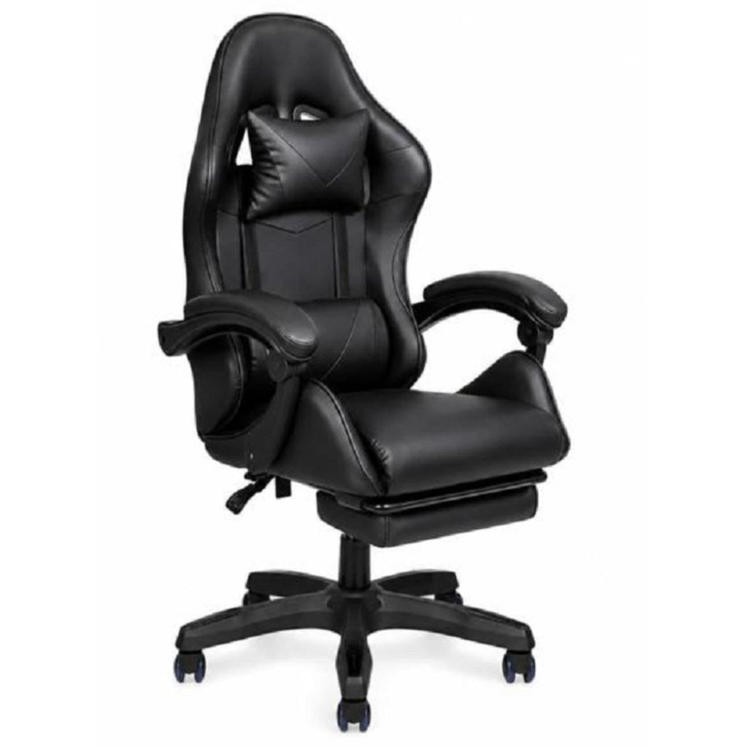 Ecoprice Sedia Gaming Similpelle con Poggia Piedi Lux Colori Assortiti