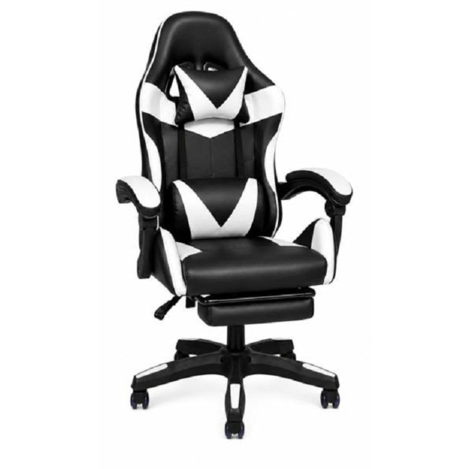 Ecoprice Sedia Gaming Similpelle con Poggia Piedi Lux Colori Assortiti - 4