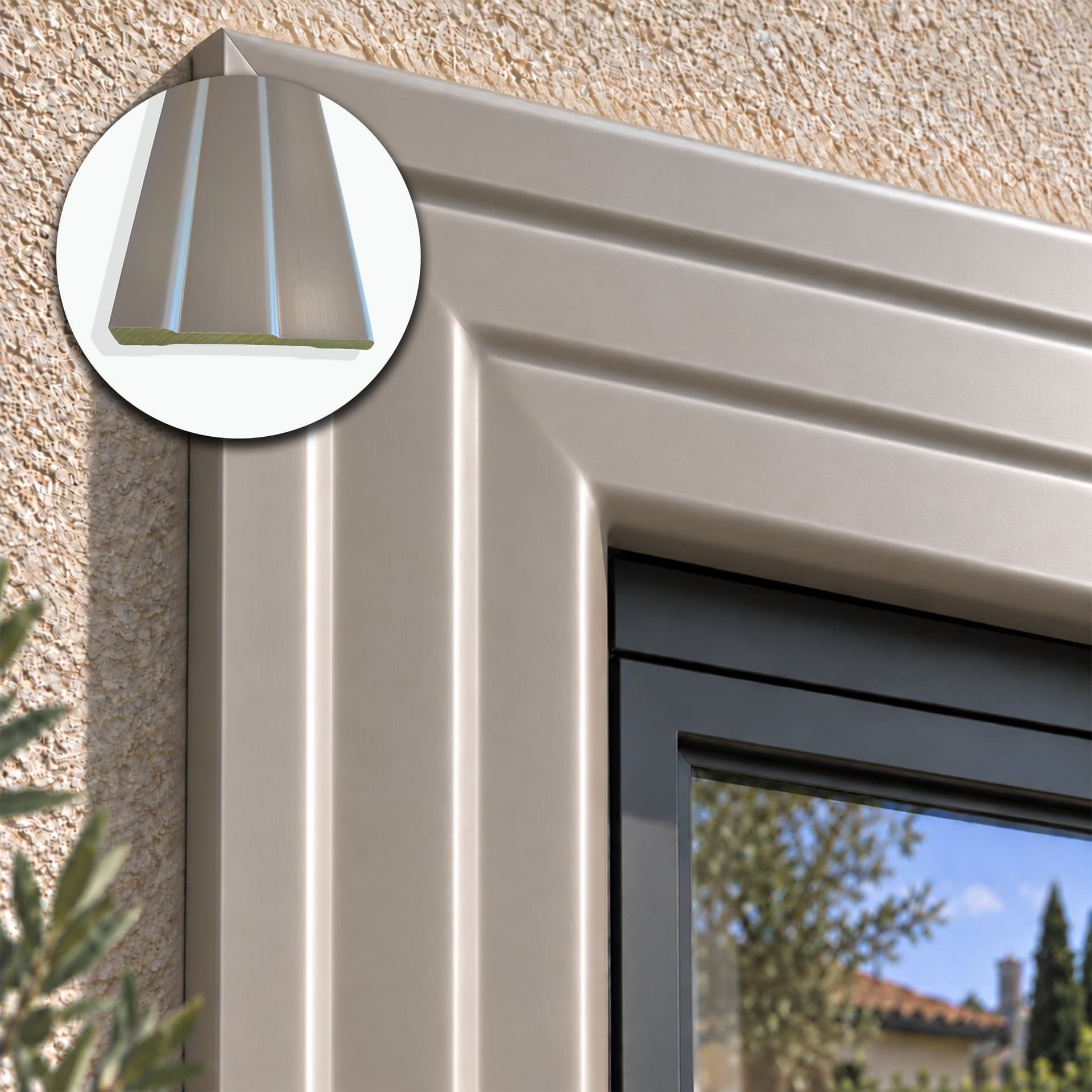 Cornice per Esterno in Polimero HPS 120x20x2500 mm – JH21 – Venduta al Metro Lineare - 2
