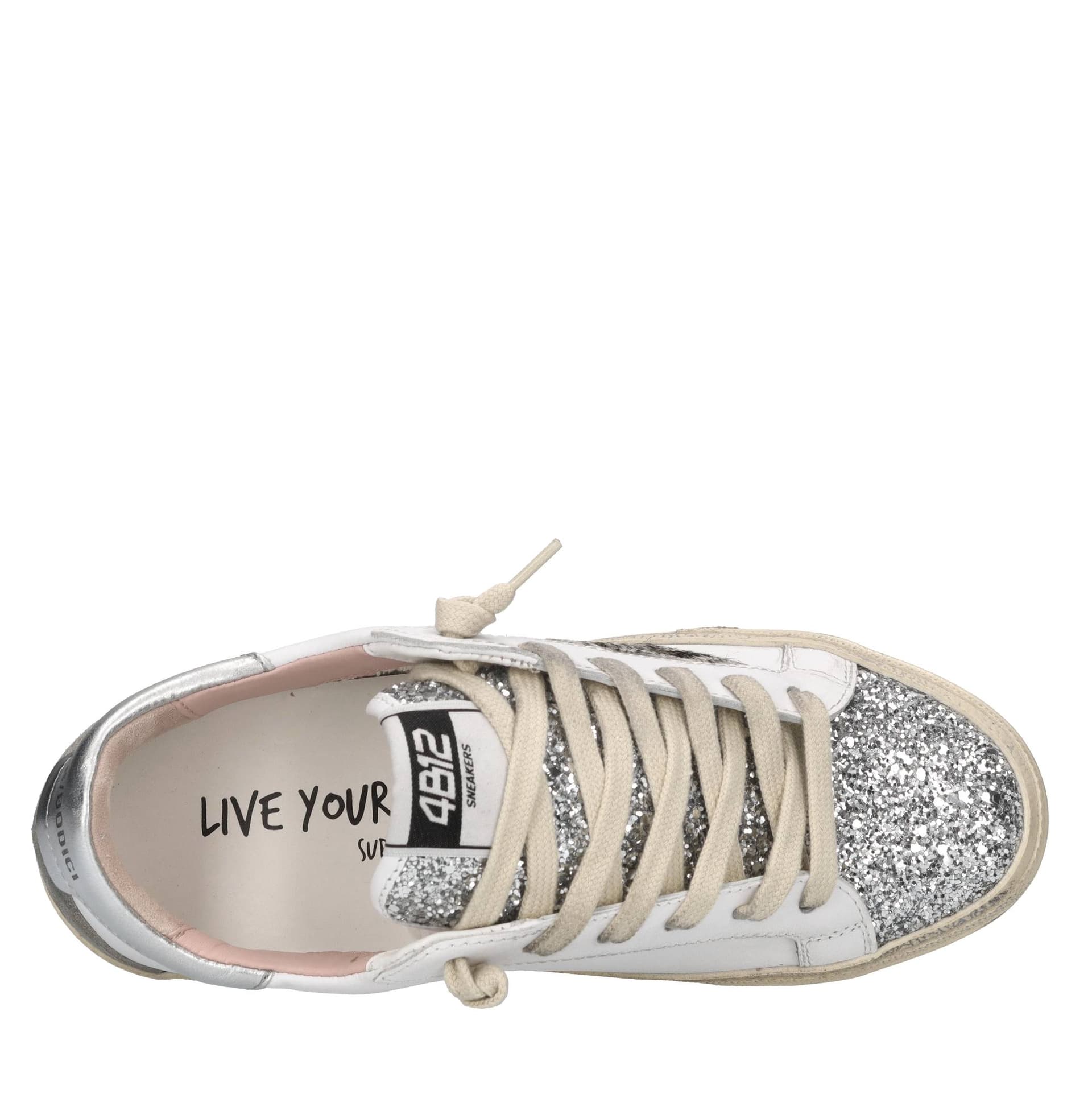 4B12  Sneakers Argento - 10