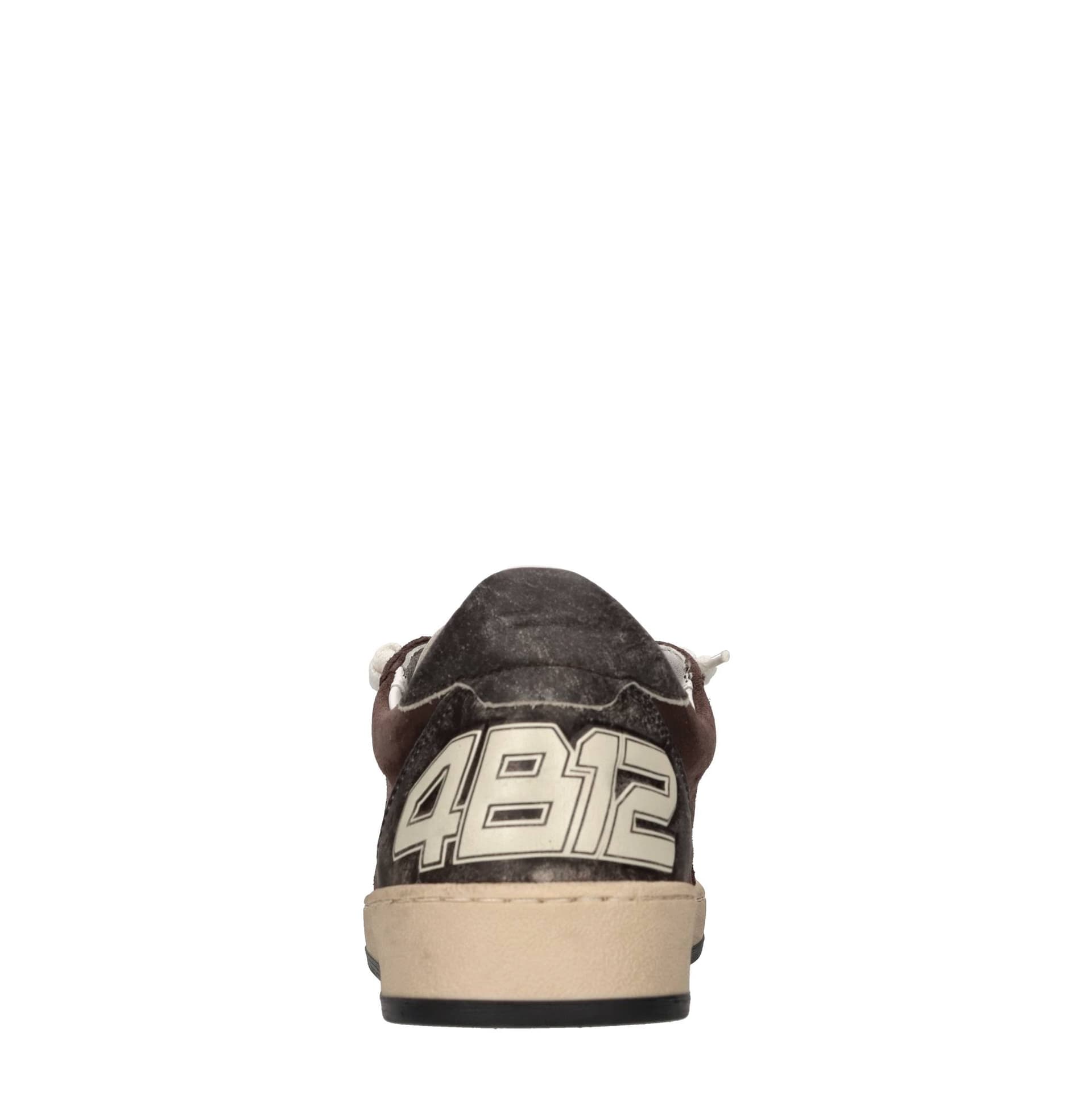 4B12  Sneakers Marrone - 2