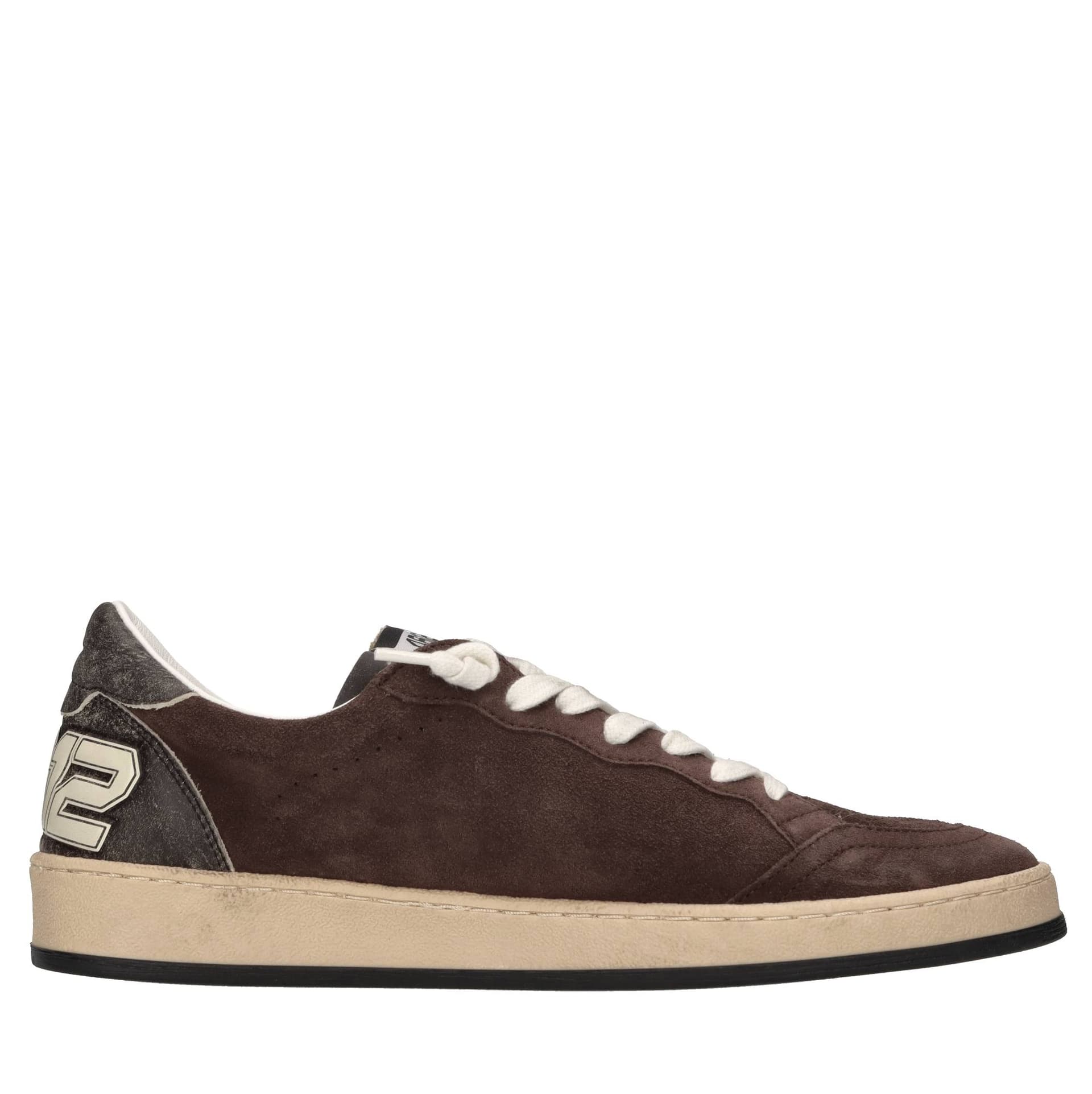 4B12  Sneakers Marrone - 3