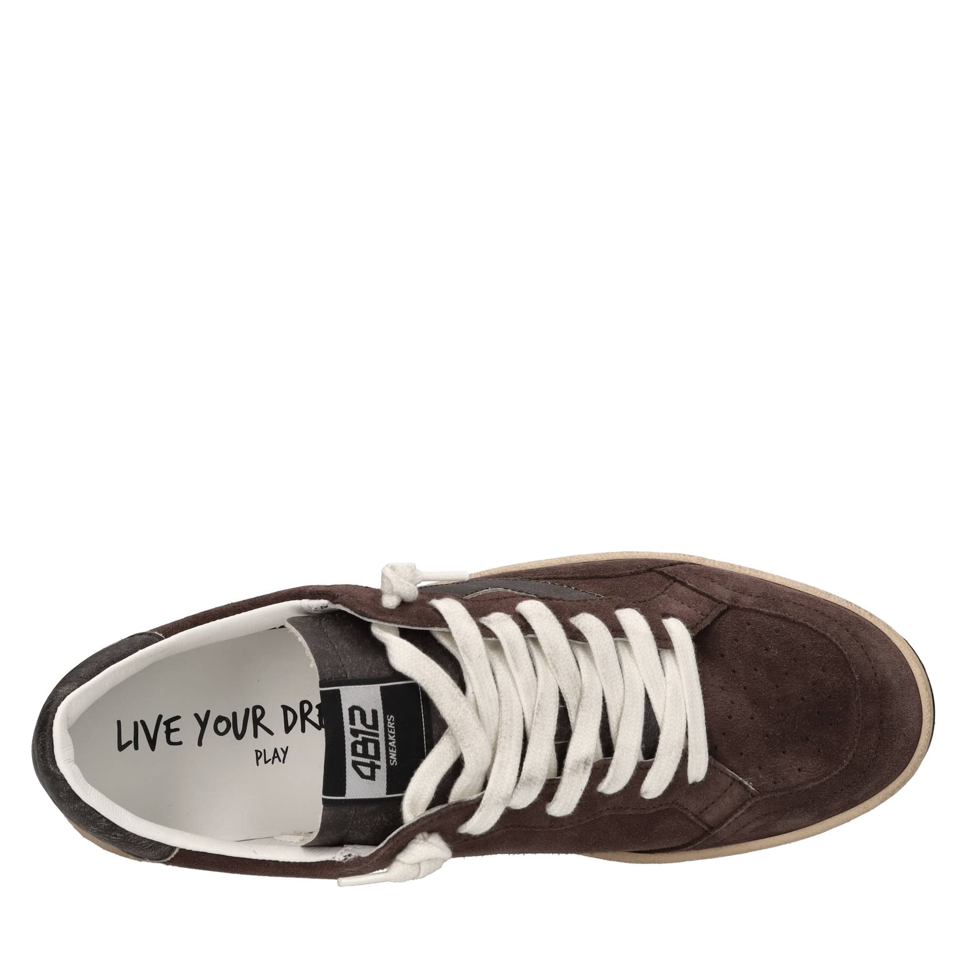 4B12  Sneakers Marrone - 5