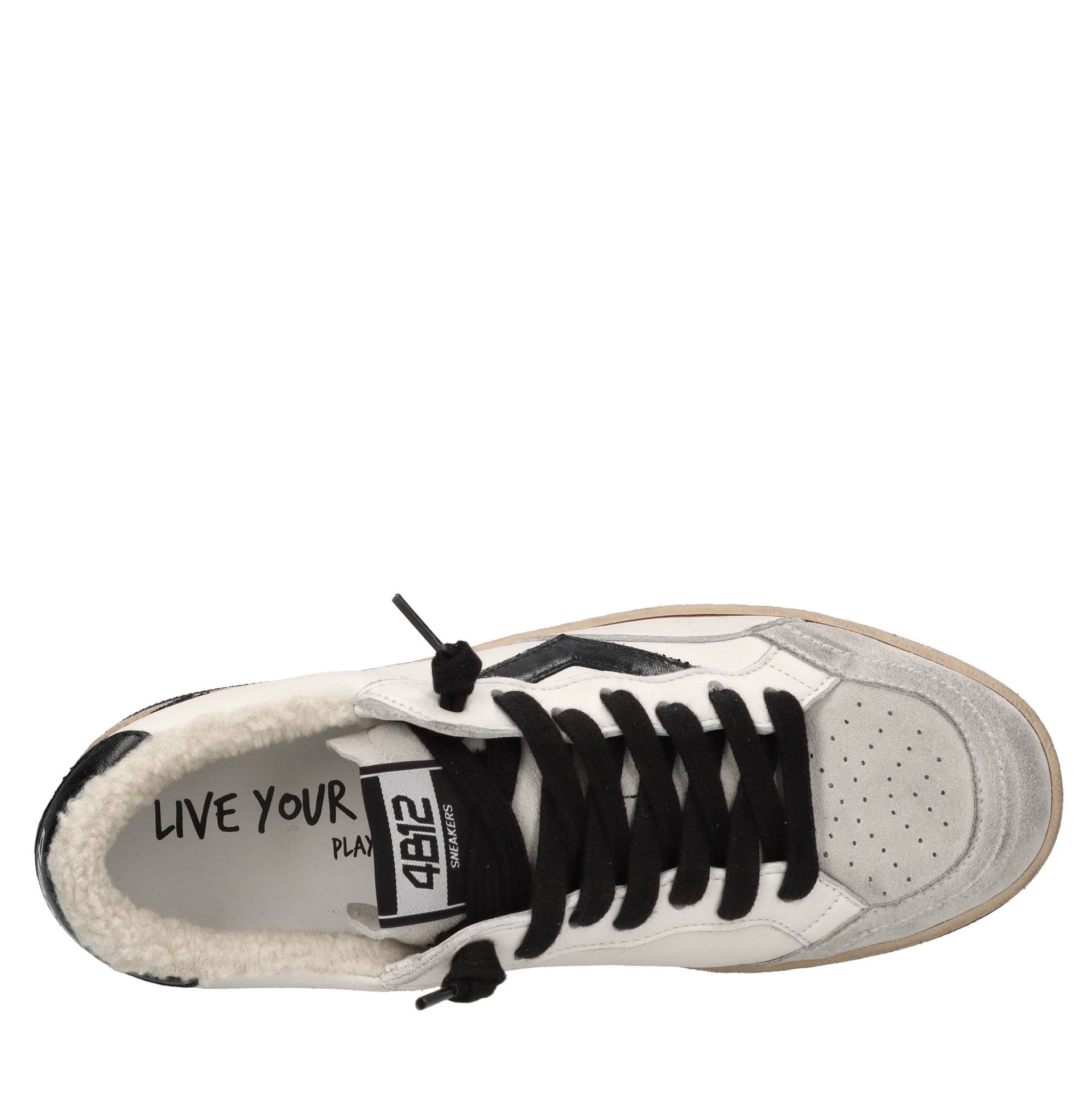 4B12  Sneakers Bianco - 5