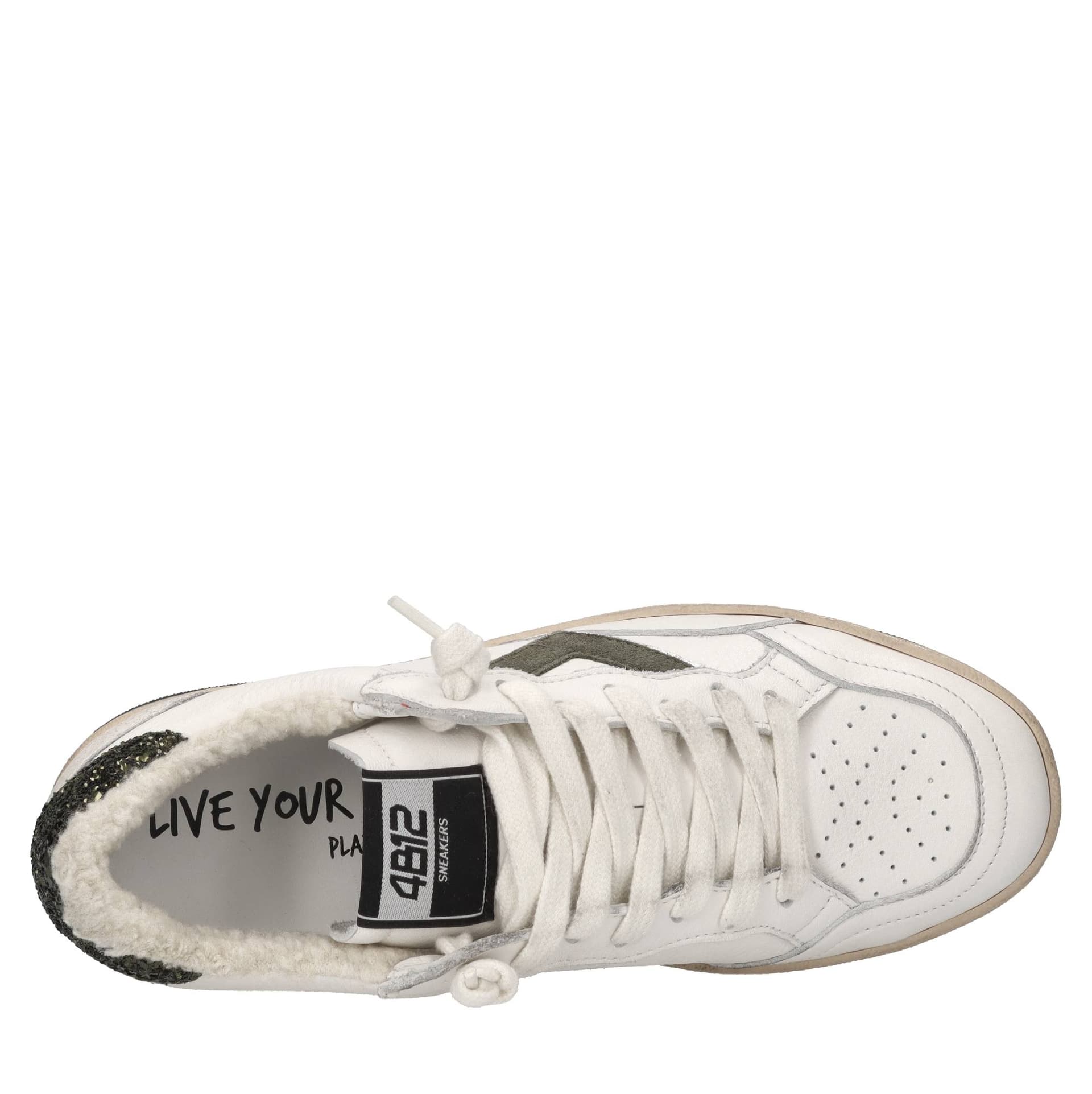 4B12  Sneakers Bianco - 5