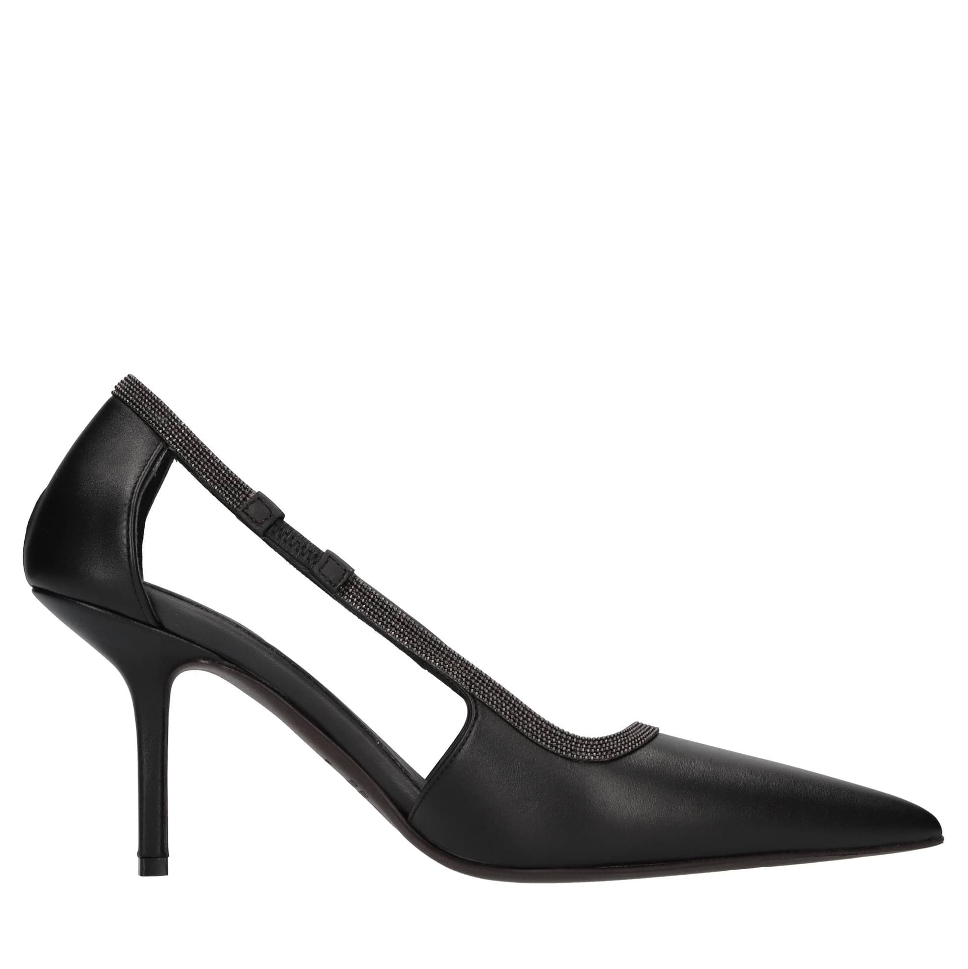 Brunello Cucinelli  Scarpe con Tacco Nero - 3