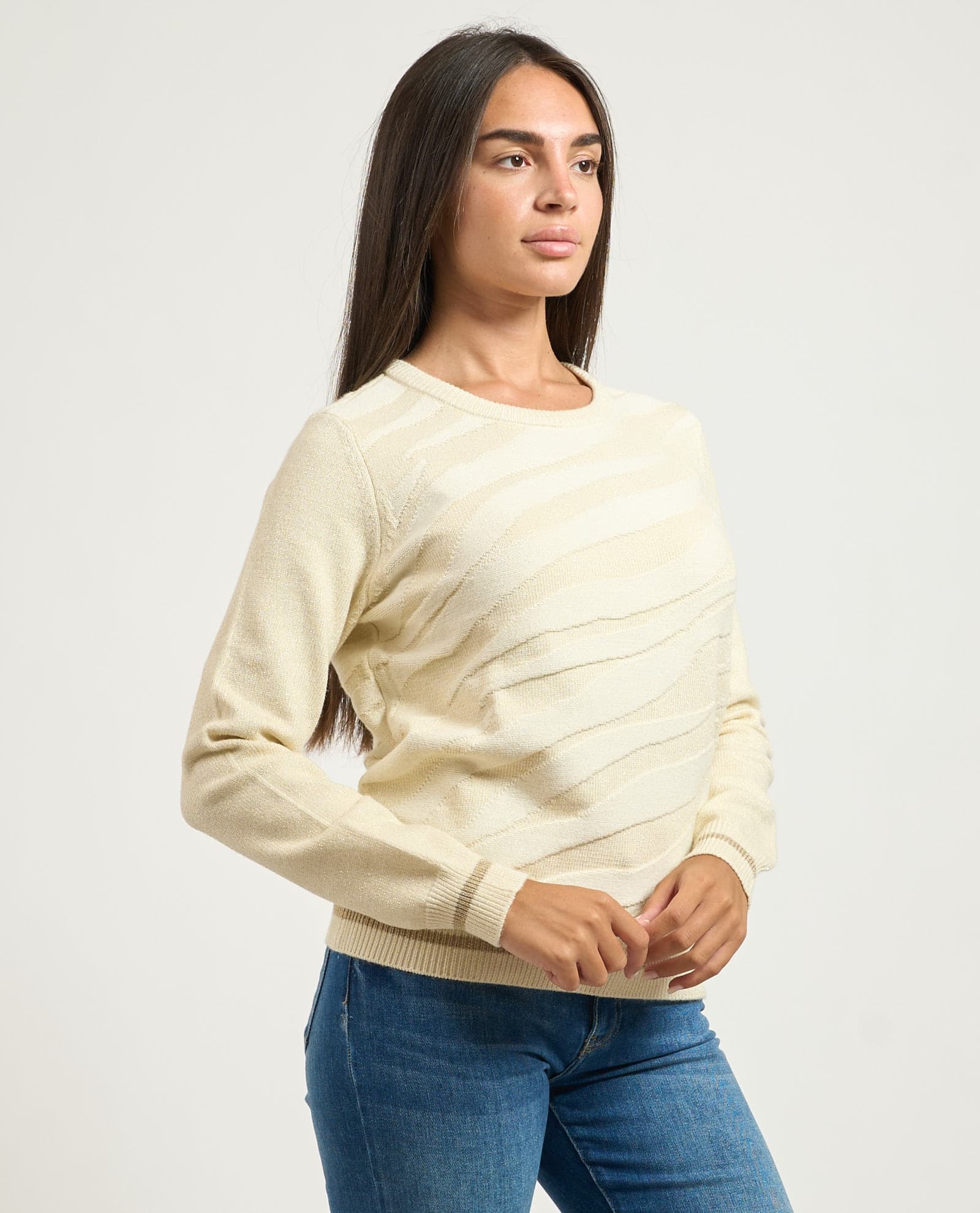 YES ZEE  Maglie Avorio - 3