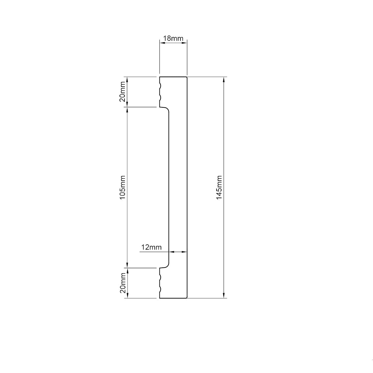 Cornice per Esterno in Polimero HPS 145x18x2500 mm – JH26 – Venduta al Metro Lineare - 7