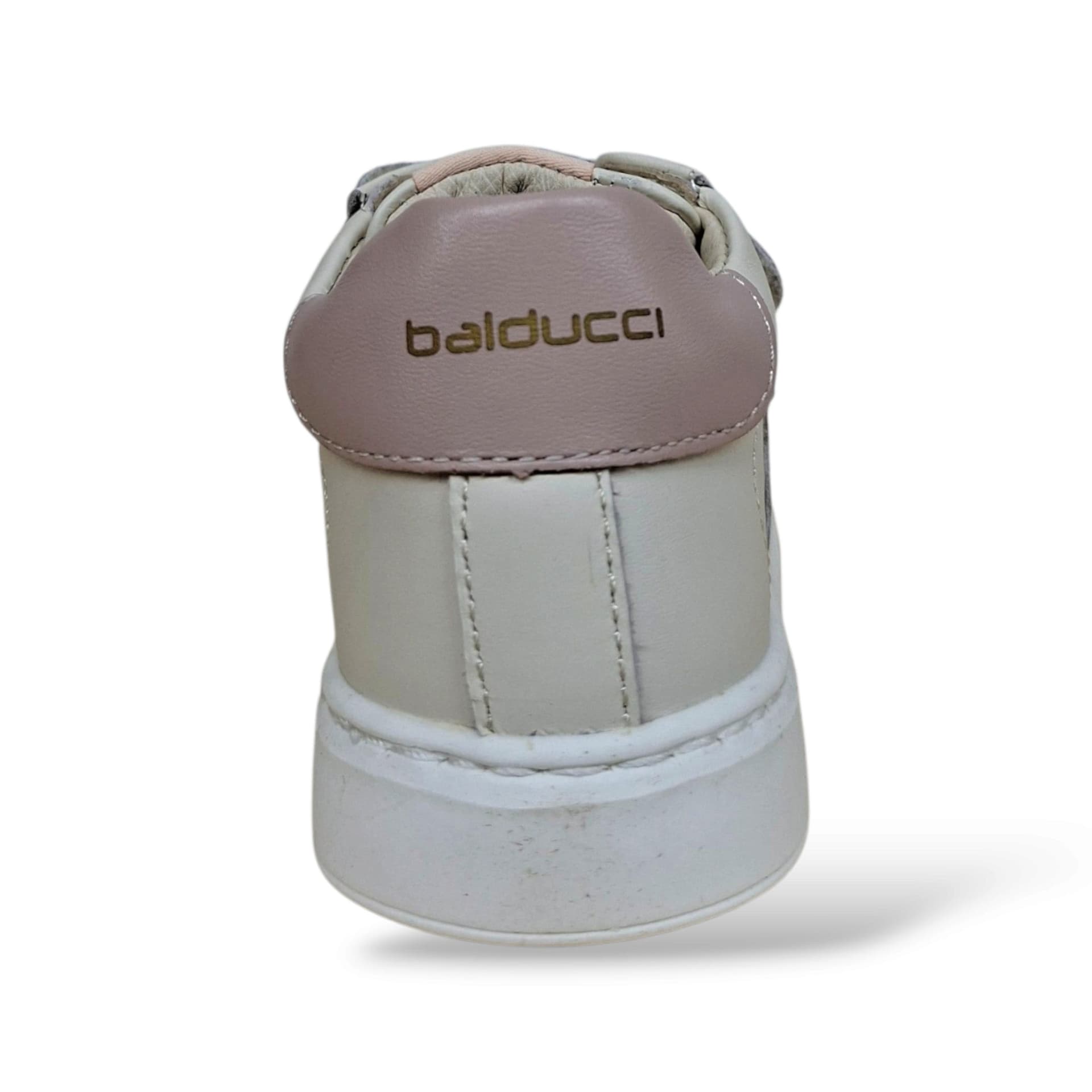 Balducci Cita Scarpe Primi Passi Bambine Bianco Cipria | Velcro Tallone Rinforzato Fondo Flessibile Arco Plantare Pelle | Taglia 20-26 | Scarpetteria Gica - 3