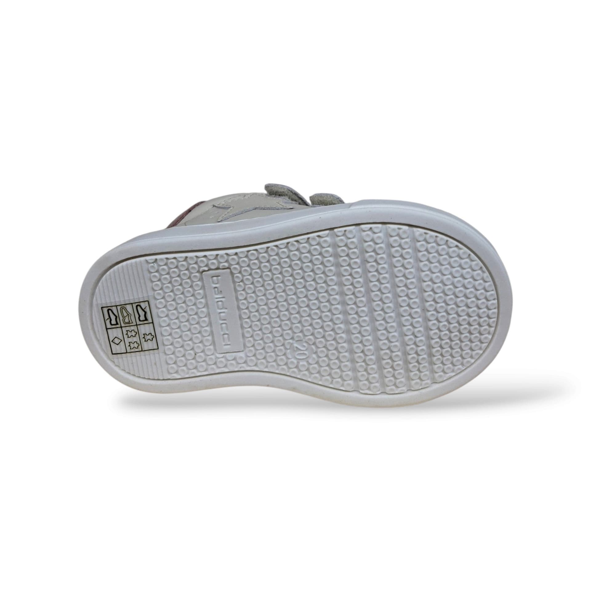 Balducci Cita Scarpe Primi Passi Bambine Bianco Cipria | Velcro Tallone Rinforzato Fondo Flessibile Arco Plantare Pelle | Taglia 20-26 | Scarpetteria Gica - 5