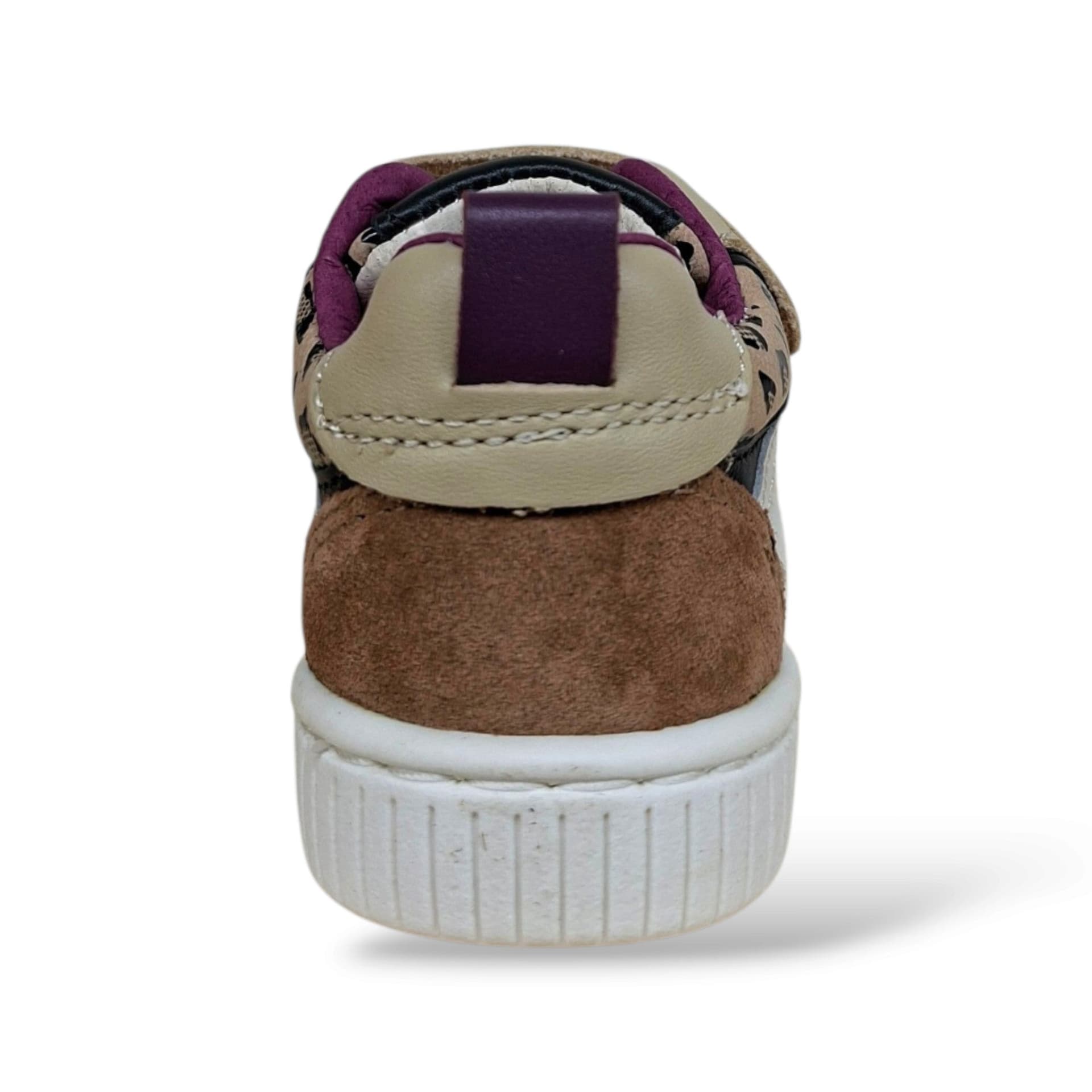 Balducci Cita Scarpe Primi Passi Bambine Marrone Maculato Bianco Viola | Velcro Tallone Rinforzato Fondo Flessibile Arco Plantare Pelle Suede Animal Print | Taglia 19-24 | Scarpetteria Gica - 3