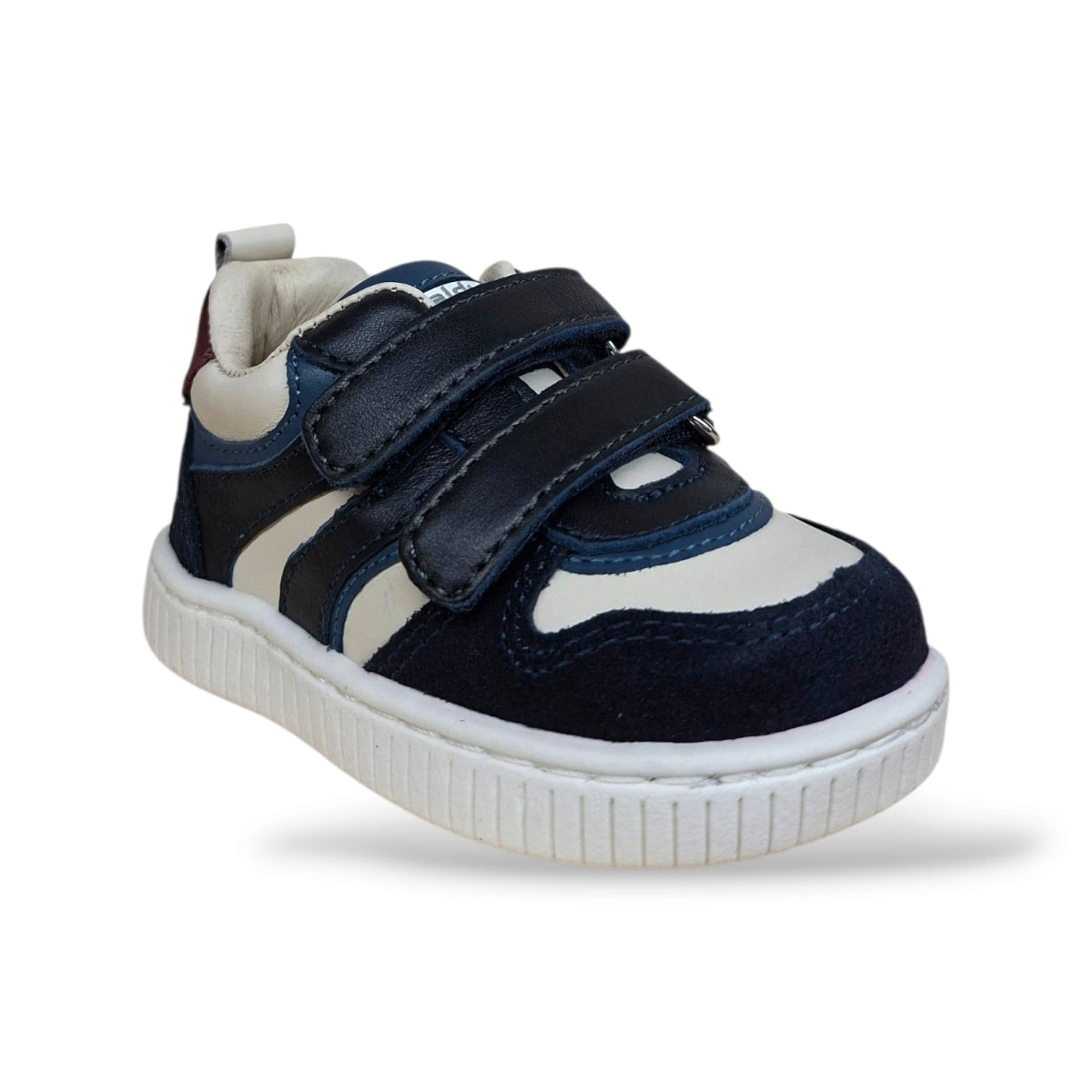 Balducci Cita Scarpe Primi Passi Bambini Blue Bianco Bordaux | Velcro Tallone Rinforzato Fondo Flessibile Arco Plantare Pelle Suede | Taglia 19-24 | Scarpetteria Gica - 2